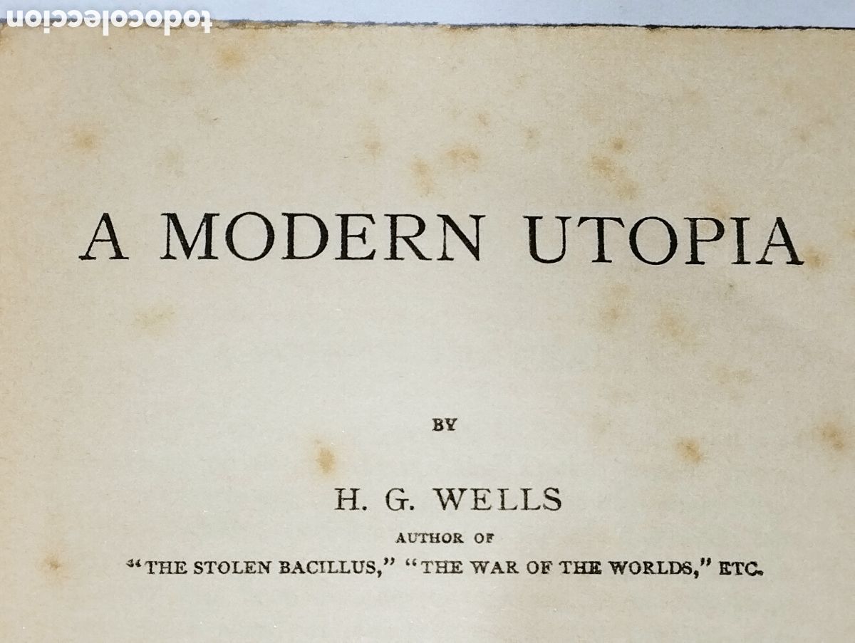 Libros: A Modern Utopia &ndash; H. G. Wells &ndash; 1929 &ndash; Tauchitz &ndash; Ingl&eacute;s - Foto 3