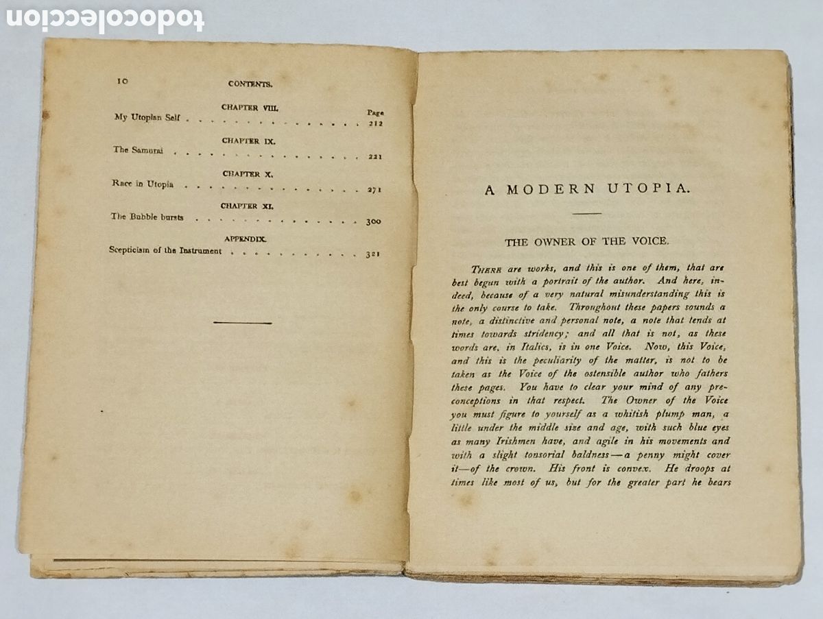 Libros: A Modern Utopia &ndash; H. G. Wells &ndash; 1929 &ndash; Tauchitz &ndash; Ingl&eacute;s - Foto 5