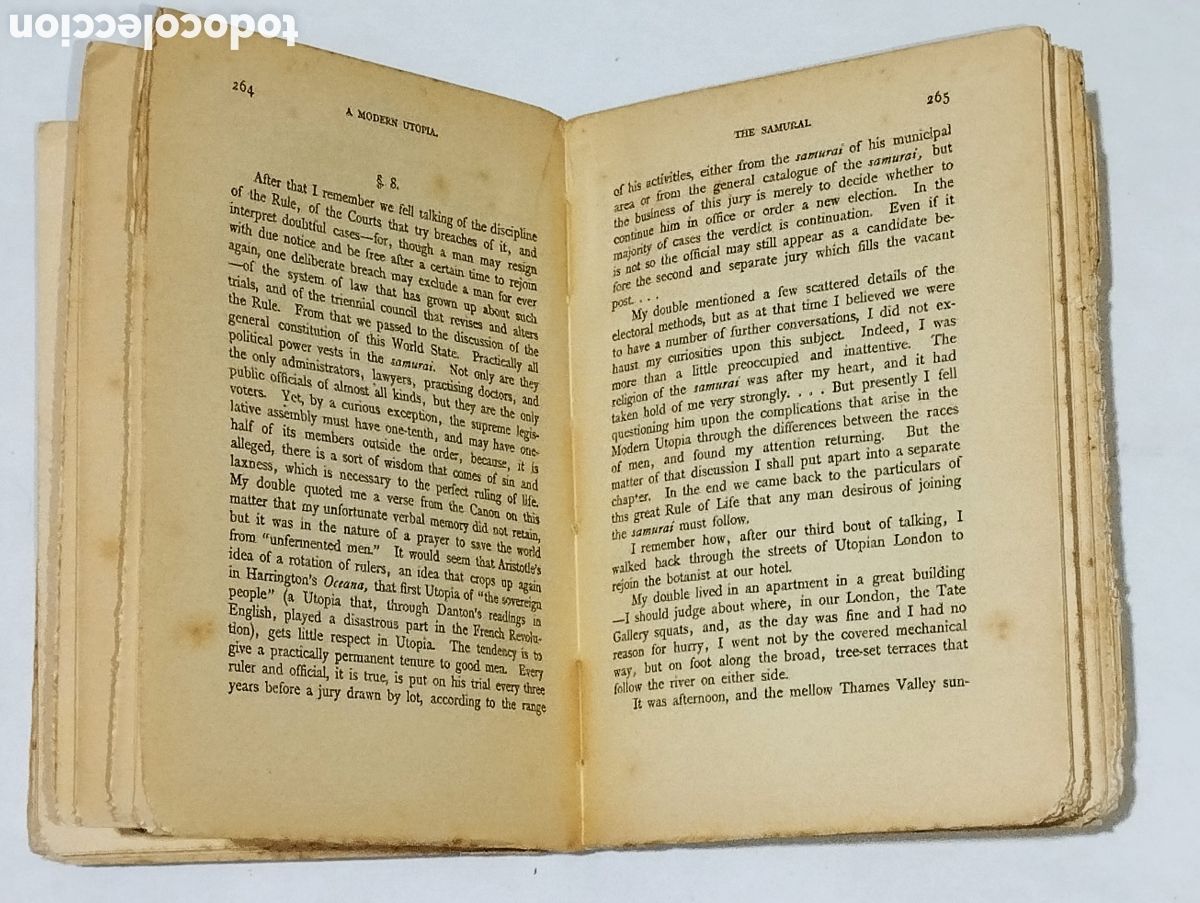 Libros: A Modern Utopia &ndash; H. G. Wells &ndash; 1929 &ndash; Tauchitz &ndash; Ingl&eacute;s - Foto 9