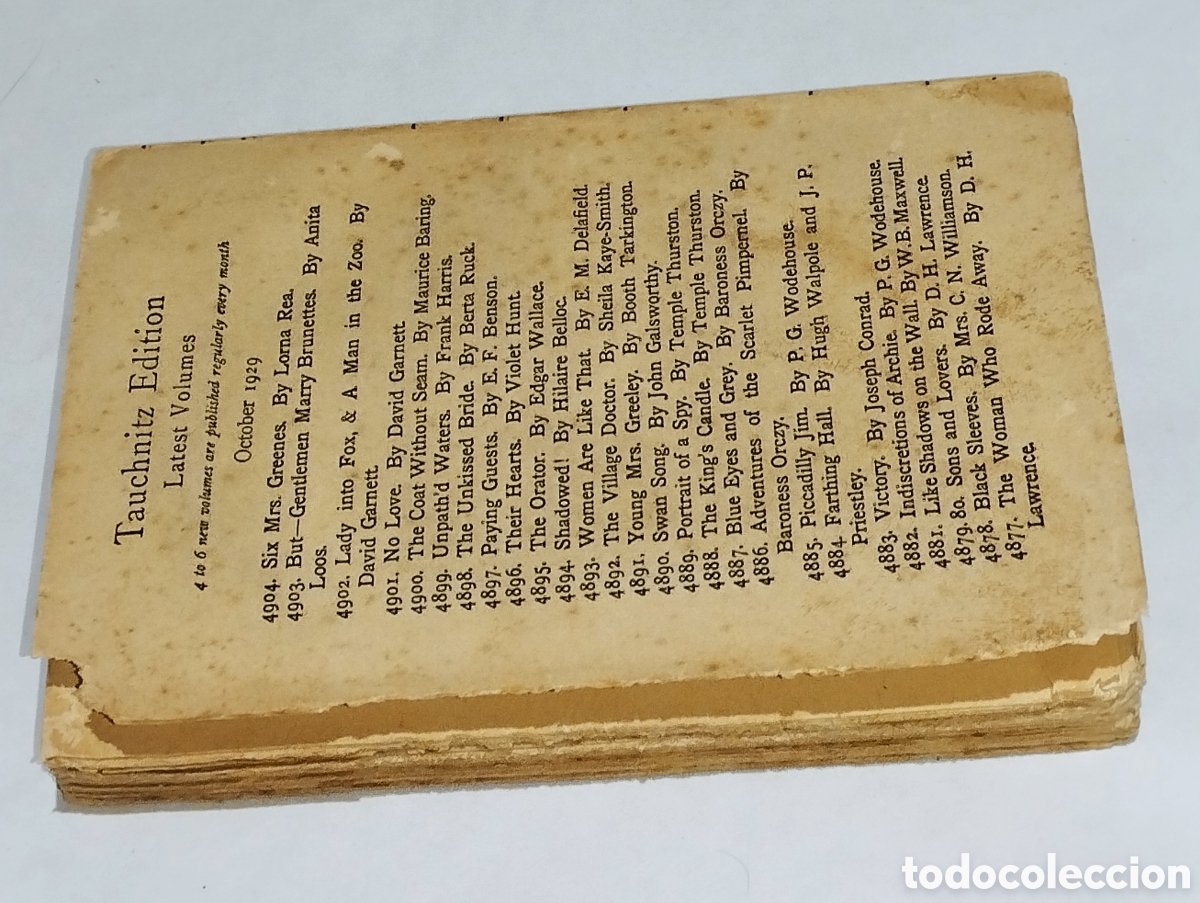 Libros: A Modern Utopia &ndash; H. G. Wells &ndash; 1929 &ndash; Tauchitz &ndash; Ingl&eacute;s - Foto 13