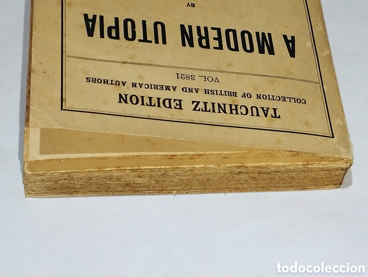 Libros: A Modern Utopia &ndash; H. G. Wells &ndash; 1929 &ndash; Tauchitz &ndash; Ingl&eacute;s - Foto 16