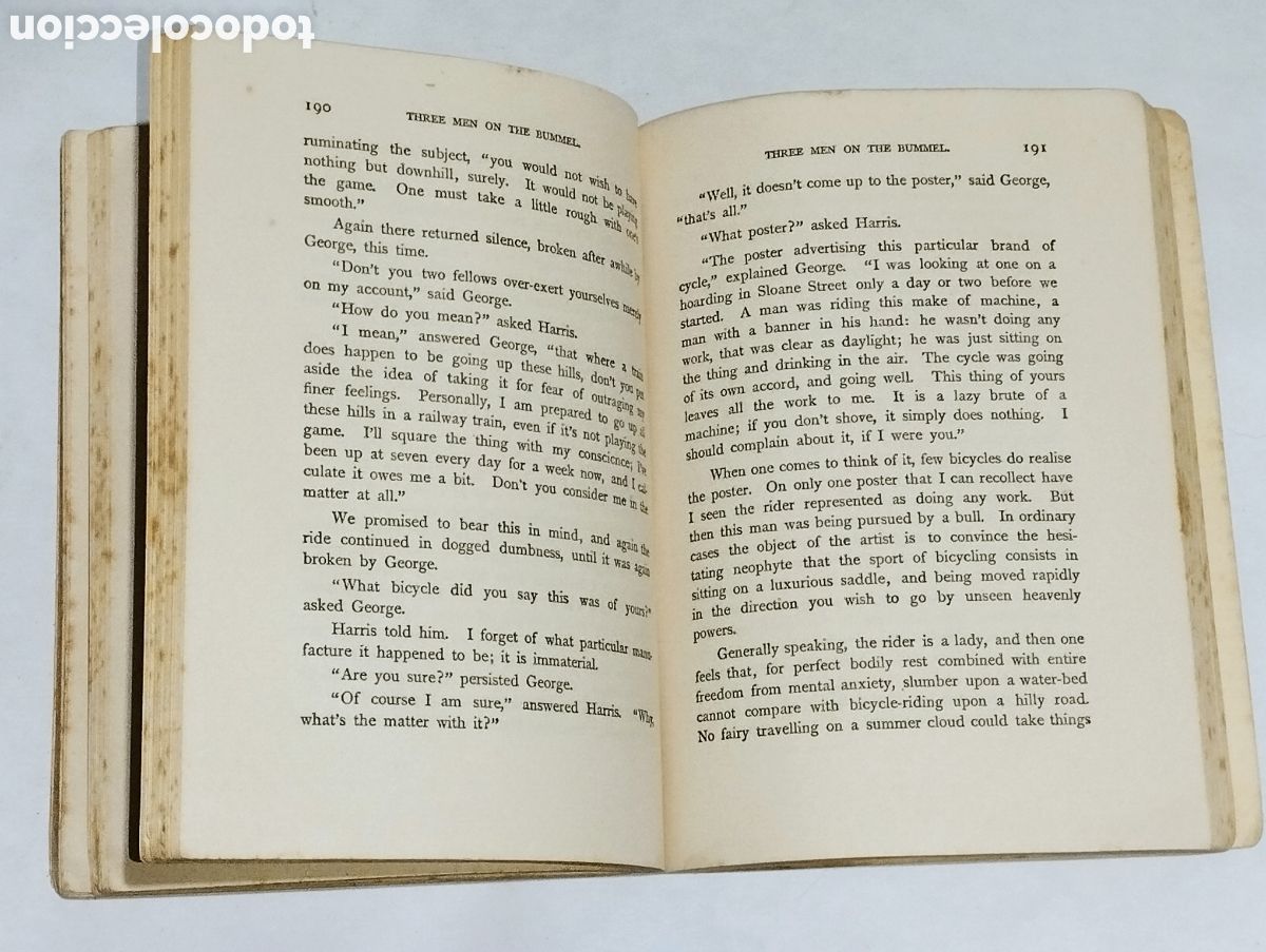 Libros: Three Men on the Bummel &ndash; Jerome K. Jerome &ndash; 1934 &ndash; Tauchnitz - Foto 6