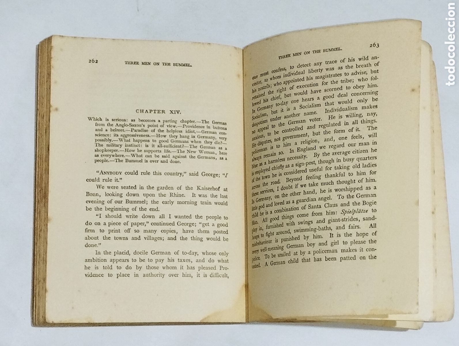 Libros: Three Men on the Bummel &ndash; Jerome K. Jerome &ndash; 1934 &ndash; Tauchnitz - Foto 7