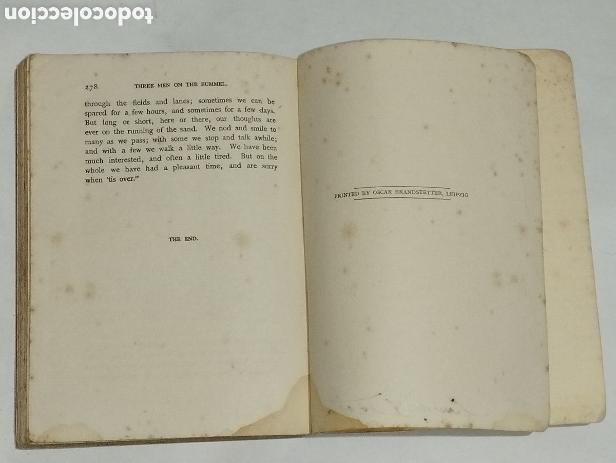 Libros: Three Men on the Bummel &ndash; Jerome K. Jerome &ndash; 1934 &ndash; Tauchnitz - Foto 8