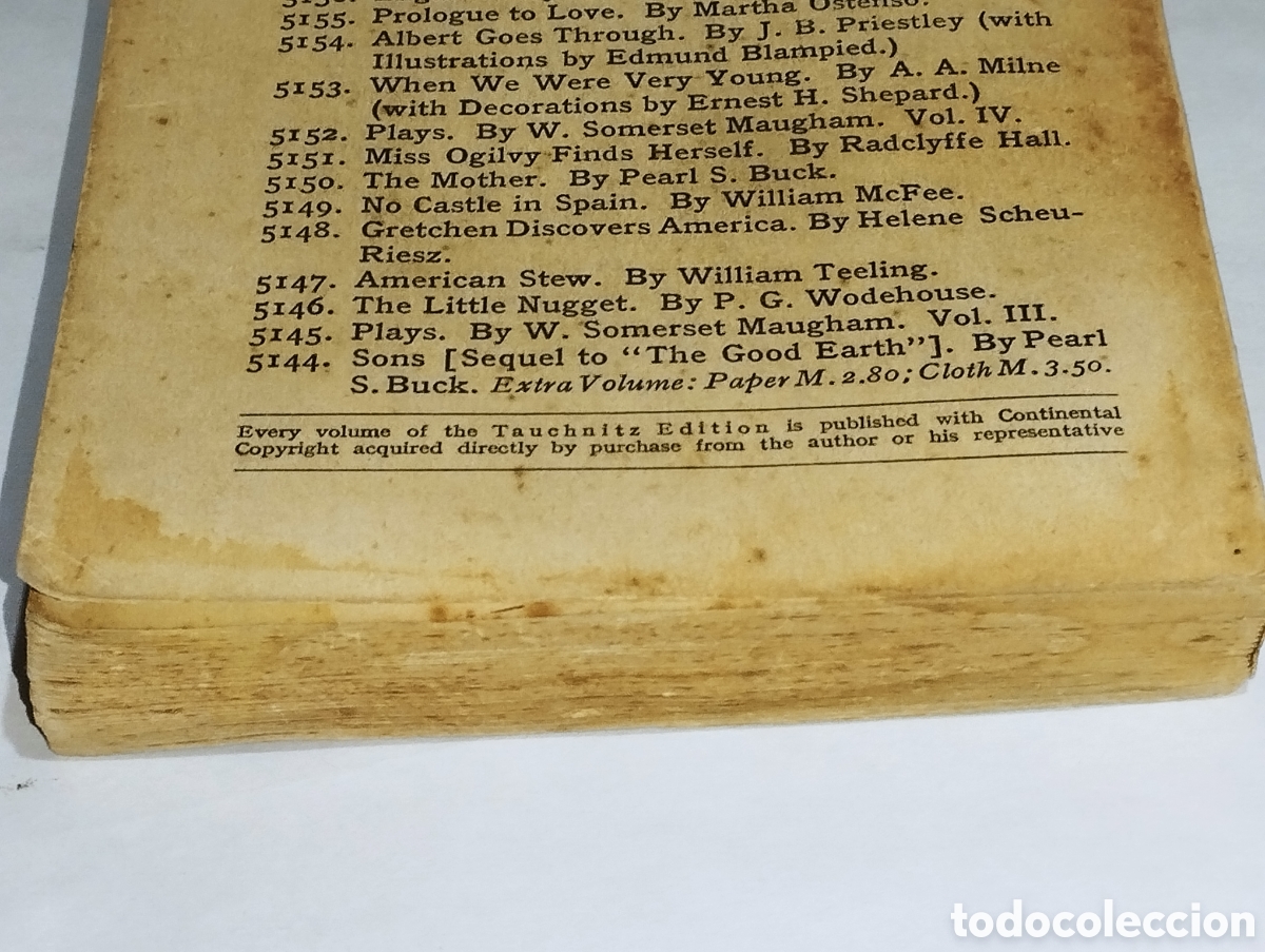 Libros: Three Men on the Bummel &ndash; Jerome K. Jerome &ndash; 1934 &ndash; Tauchnitz - Foto 13