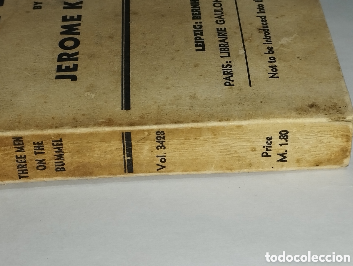 Libros: Three Men on the Bummel &ndash; Jerome K. Jerome &ndash; 1934 &ndash; Tauchnitz - Foto 16