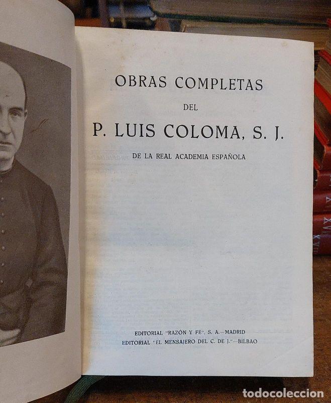 Libros: OBRAS COMPLETAS. - COLOMA, Lu&iacute;s. - Foto 2