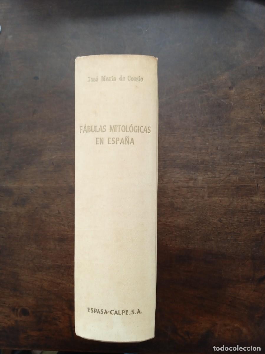 Libros: Jos&eacute; Mar&iacute;a de Coss&iacute;o. F&Aacute;BULAS MITOL&Oacute;GICAS EN ESPA&Ntilde;A. - Foto 1