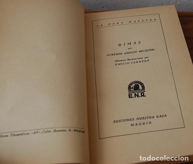 Libros: RIMAS - GUSTAVO ADOLFO BECQUER - Foto 2