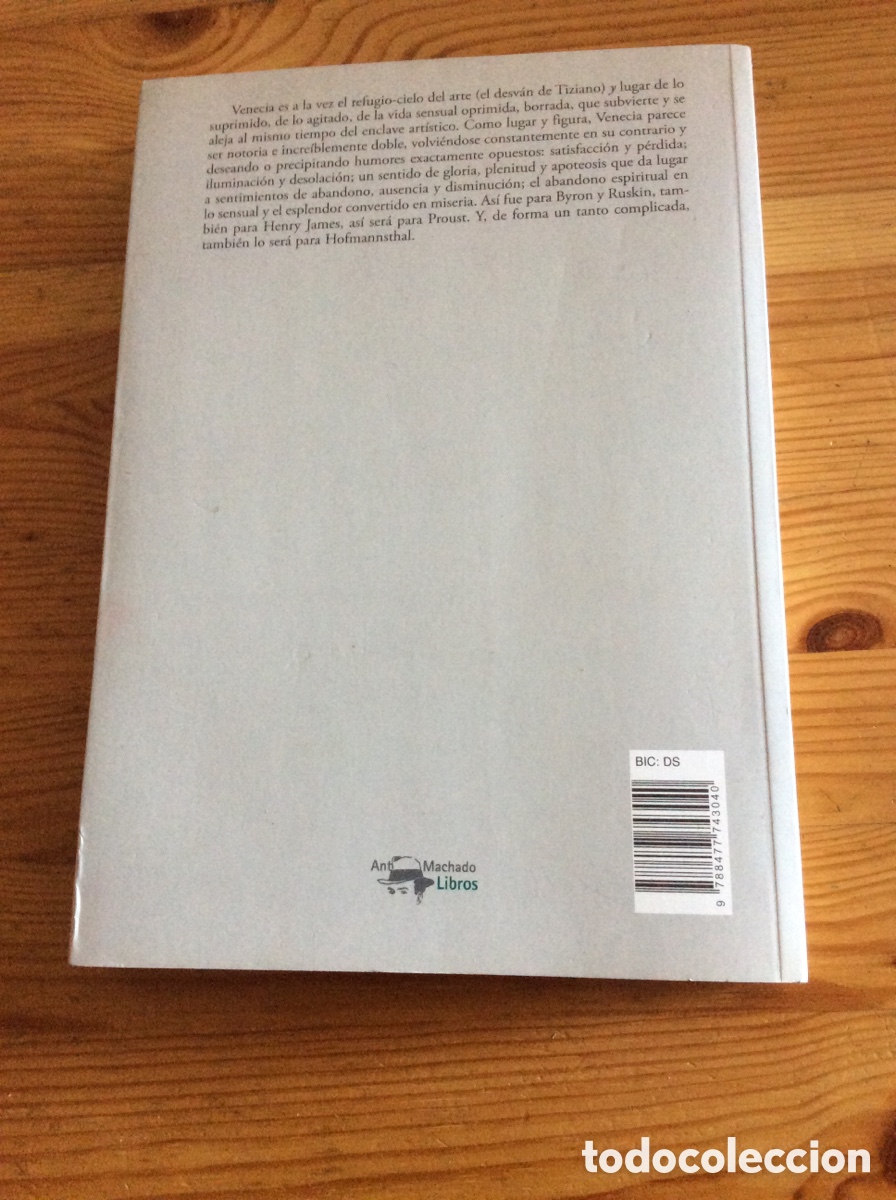 Libros: Venecia deseada Tony Tanner - Machado libros - Foto 2