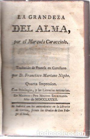 Libros: La grandeza del alma - Caracciolo, Marqu&eacute;s - Foto 1