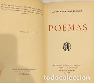 Libros: MAC-KINLAY, Alejandro. - Poemas. - Foto 1