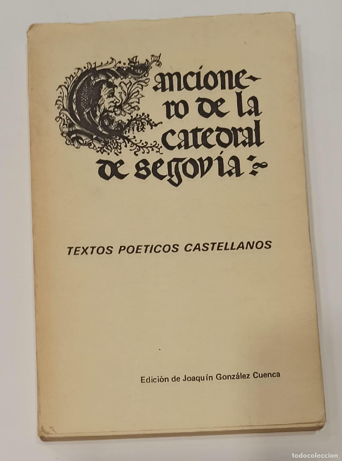 Libros: AN&Oacute;NIMO. - Cancionero de la Catedral de Segovia. - Foto 1