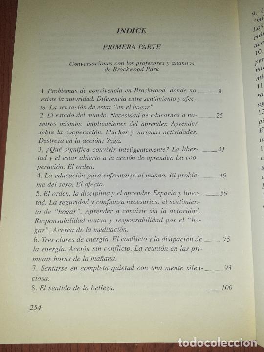 Libros: PRINCIPIOS DEL APRENDER � MAESTROS CONTEMPORANEOS - KRISHNAMURTI - Foto 3