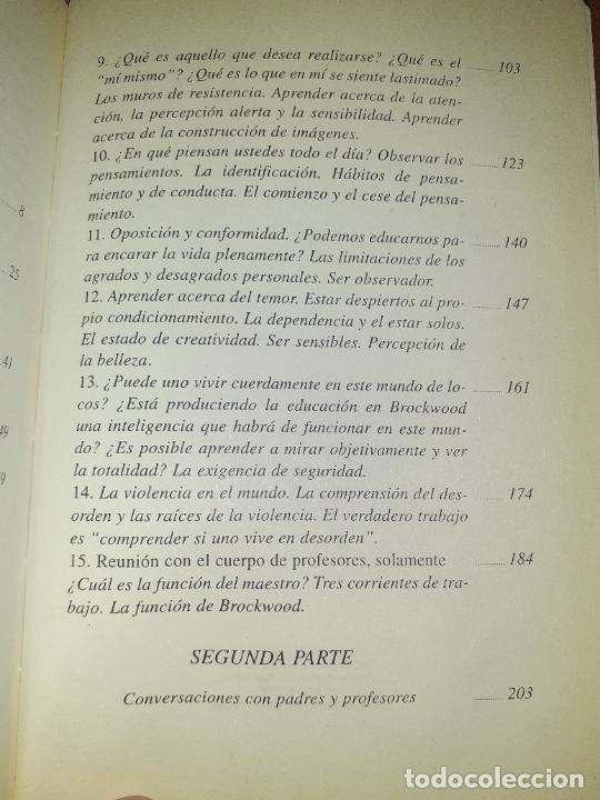 Libros: PRINCIPIOS DEL APRENDER � MAESTROS CONTEMPORANEOS - KRISHNAMURTI - Foto 4