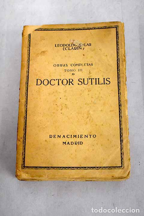 Libros: Doctor Sutilis.- Alas, Leopoldo - Foto 1