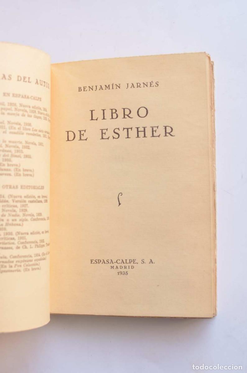 Libros: Libro de Esther - JARN&Eacute;S, Benjam&iacute;n - Foto 2
