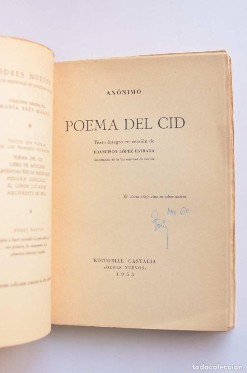 Libros: Poema del Cid - AN&Oacute;NIMO - Foto 2