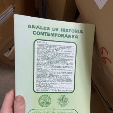 Libros: CAJA66 ANALES DE HISTORIA CONTEMPORANEA PATRONATO ORIHUELA, CATEDRA DE HISTORIA CONTEMPORANEA MURCIA. Lote 403029769