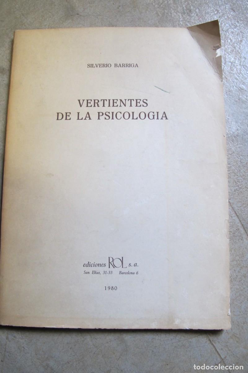Libros: VERTIENTES DE LA PSICOLOGIA. SILVERIO BARRIGA. 1980 EDICIONES ROL - Foto 1