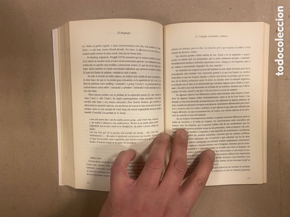 Libros: EL LENGUAJE. GEORGE YULE. CAMBRIDGE UNIVERSITY PRESS 1998. - Foto 5