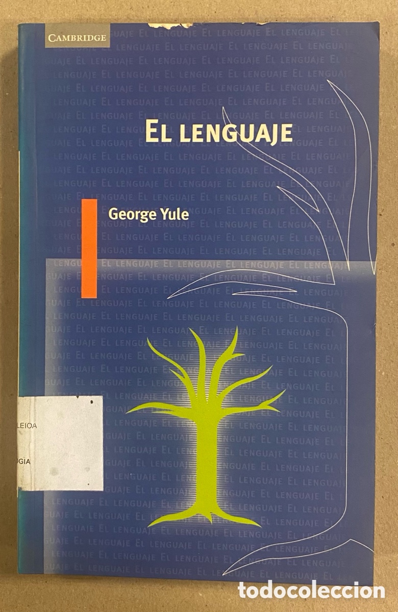 Libros: EL LENGUAJE. GEORGE YULE. CAMBRIDGE UNIVERSITY PRESS 1998. - Foto 1