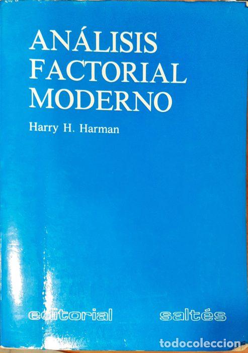 Libros: An&aacute;lisis factorial moderno - HARMAN, HARRY H - Foto 1
