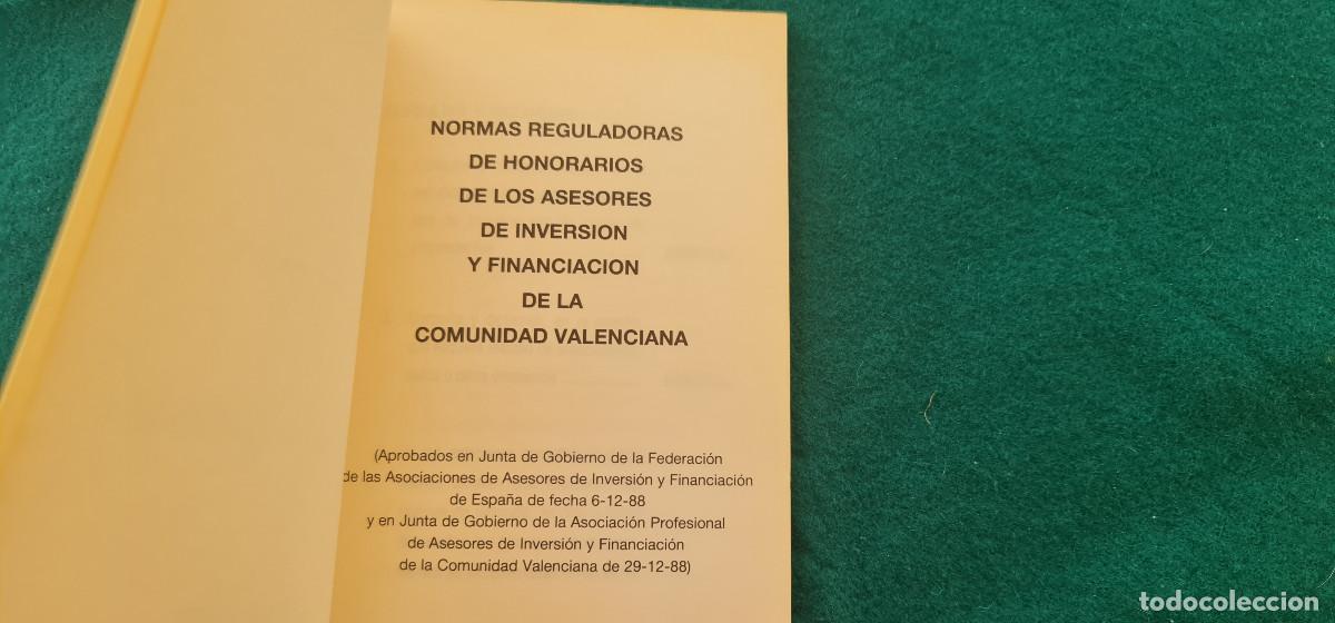 Libros: LIBRO HONORARIOS PROFESIONALES AS. PROF. DE INVERSION Y FINANCIACION COM.VAL. (1988) - Foto 3