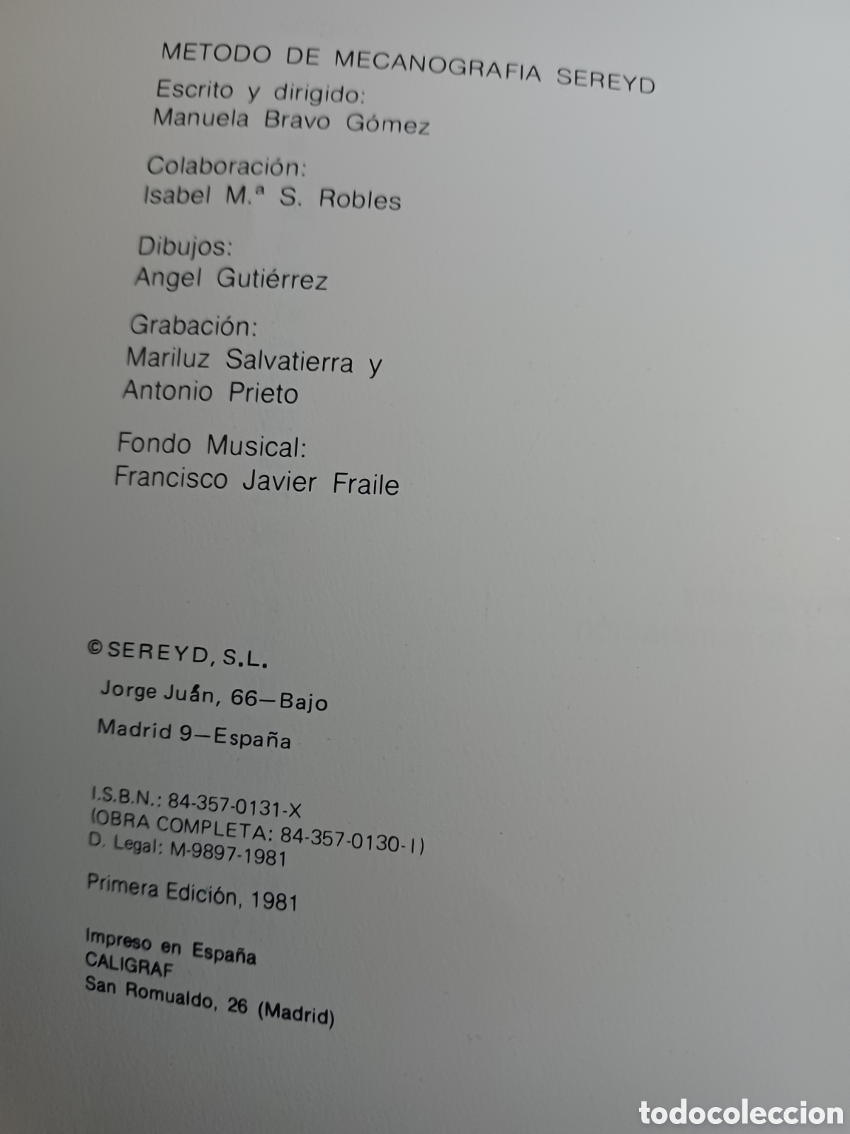 Libros: Barybook 137 M&eacute;todo de mecanograf&iacute;a ser&eacute;yd - Foto 4