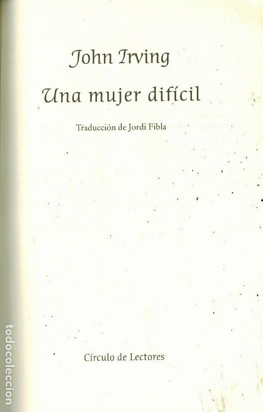 Libros: UNA MUJER DIFICIL - Foto 1
