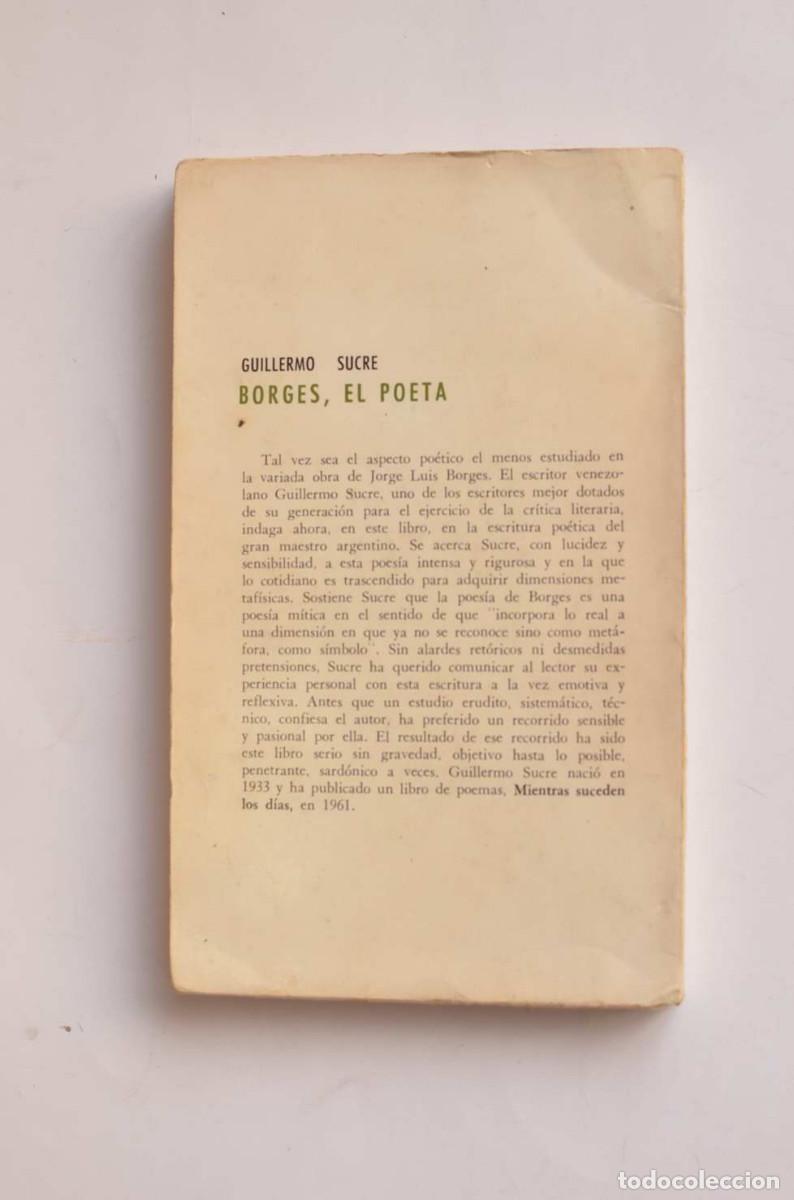 Libros: Borges, el poeta - SUCRE, Guillermo - Foto 4