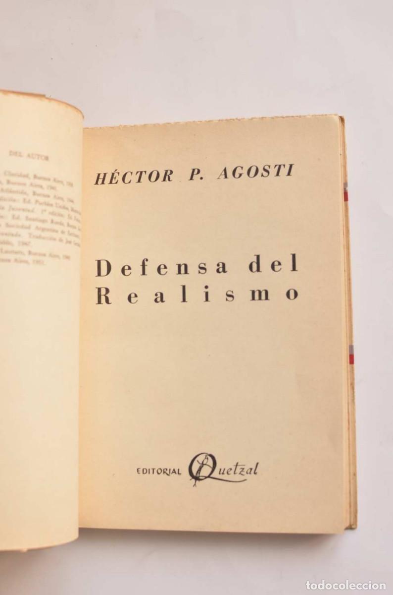 Libros: Defensa del realismo - AGOSTI, H&eacute;ctor P. - Foto 2