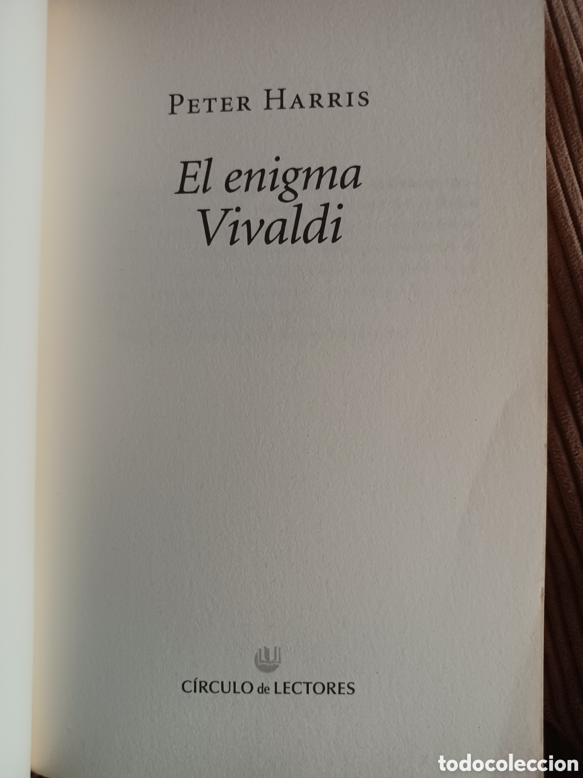 Libros: Barybook 276. . el enigma. Vivaldi Peter Harris C&iacute;rculo de Lectores - Foto 2