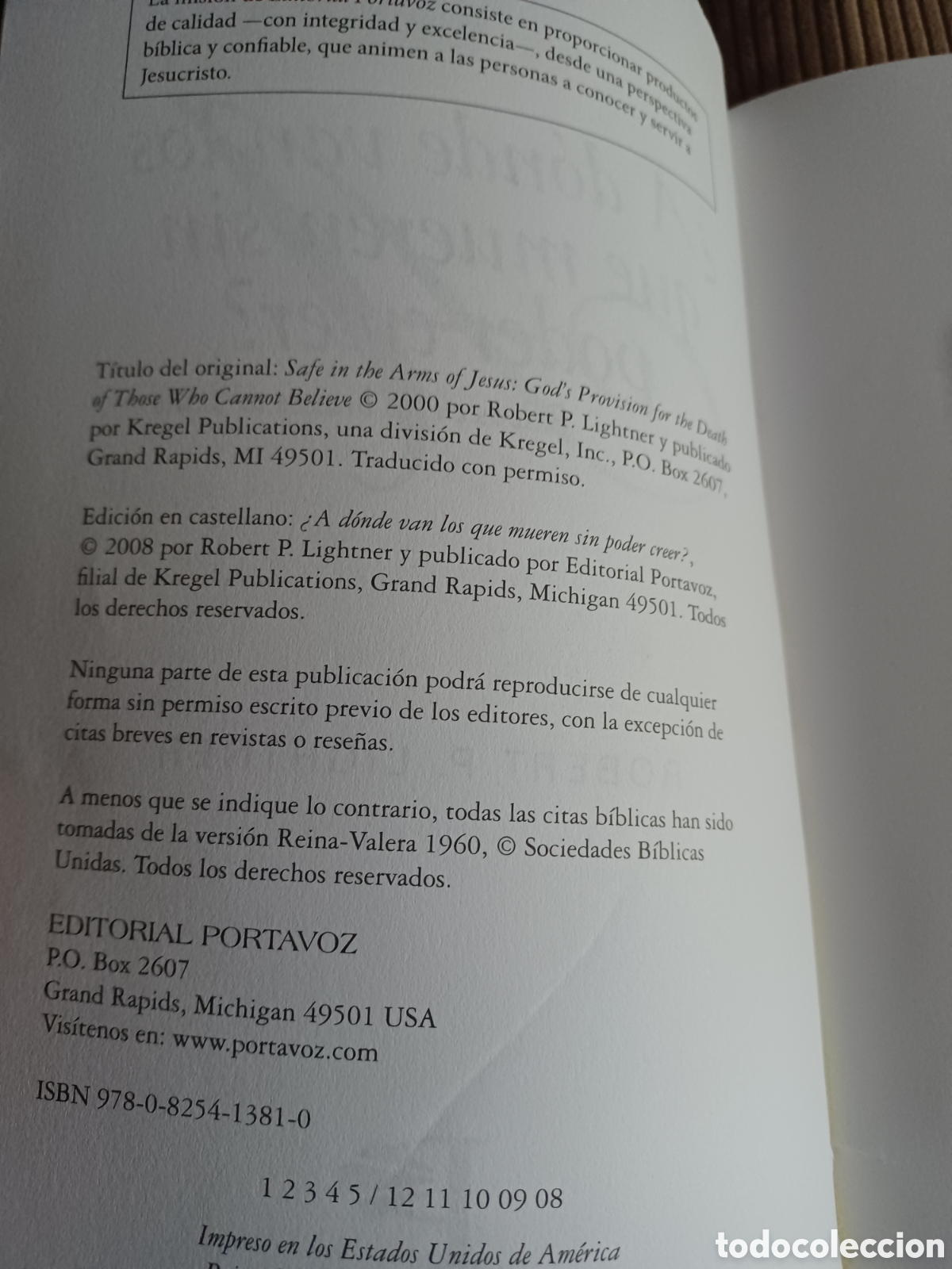 Libros: Barybook 141 A d&oacute;nde van los que mueren sin poder creer Robert P.Lighner - Foto 3