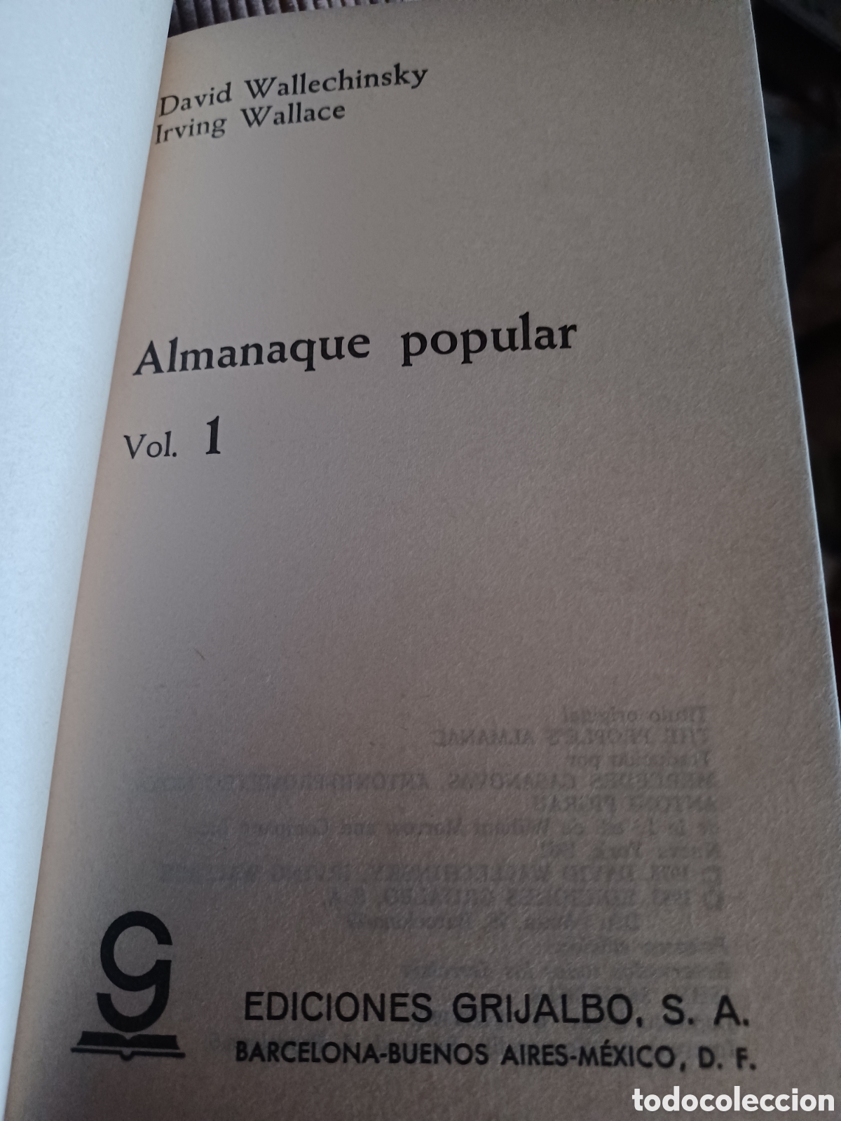 Libros: Barybook 145 Almanaque popular Irving Wallace - Foto 2