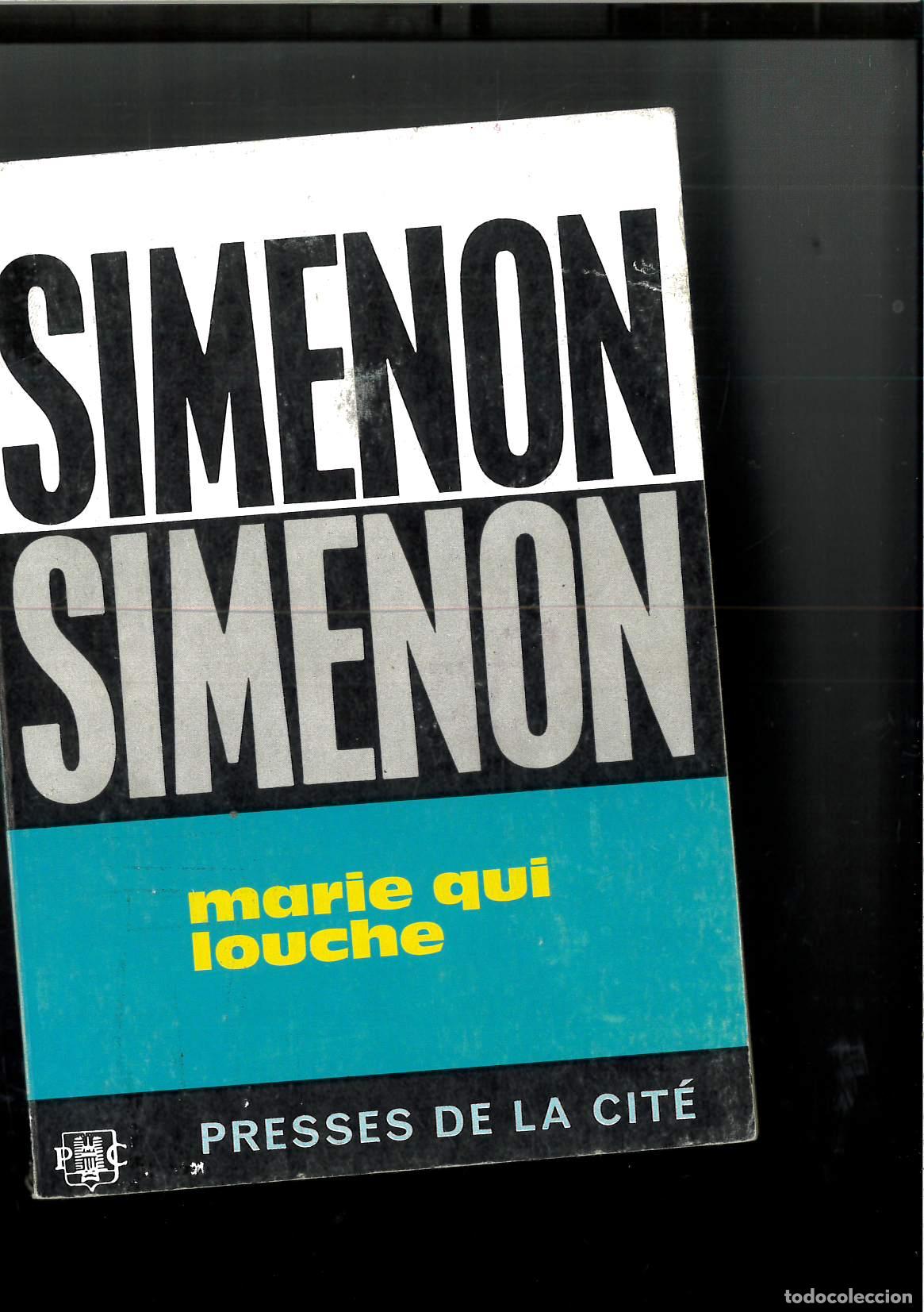 Libros: MARIE QUI LOUCHE - SIMENON - Foto 1