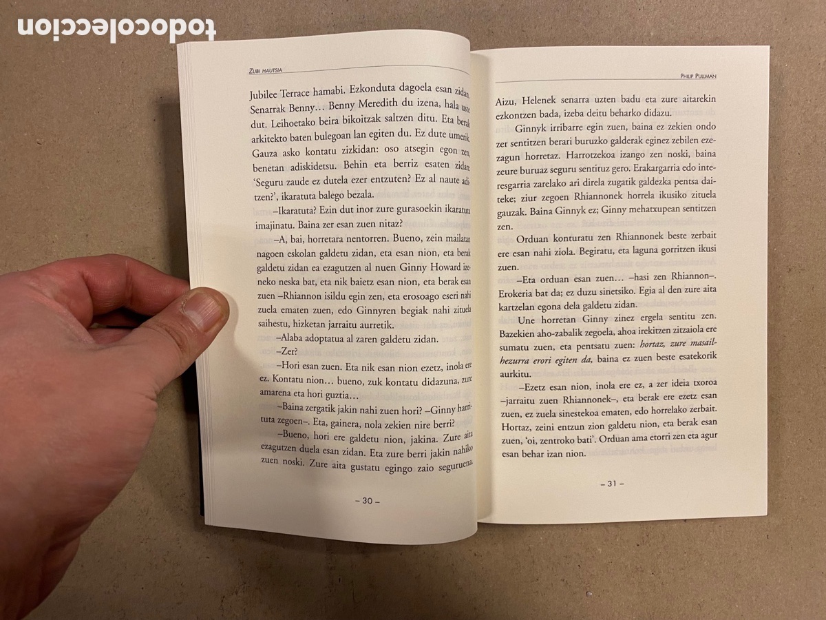 Libros: ZUBI HAUTSIA. PHILIP PULLMAN. EREIN ARGITALETXEA 2005. EUSKARAZ. - Foto 3