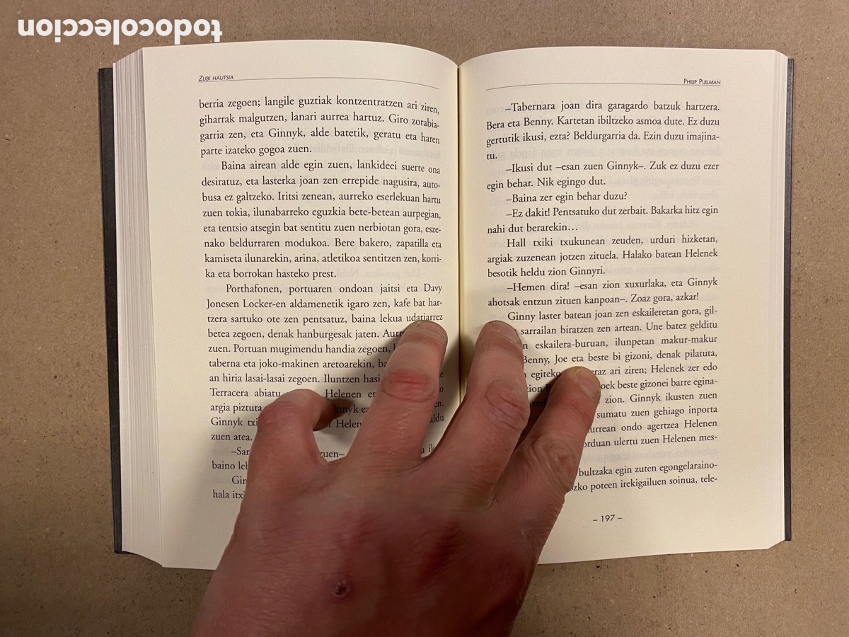 Libros: ZUBI HAUTSIA. PHILIP PULLMAN. EREIN ARGITALETXEA 2005. EUSKARAZ. - Foto 4