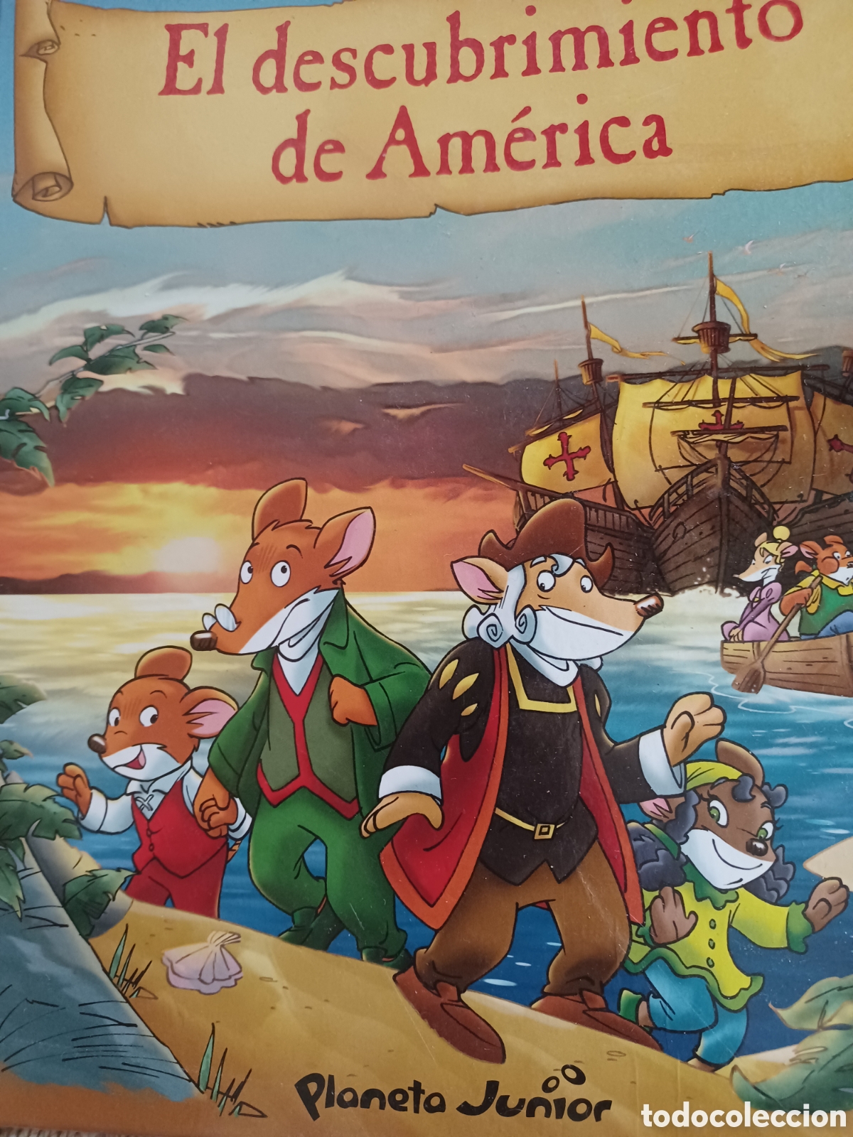 Libros: Barybook 151 El descubrimiento de Am&eacute;rica Ger&oacute;nimo Stilton Planeta Junior - Foto 1