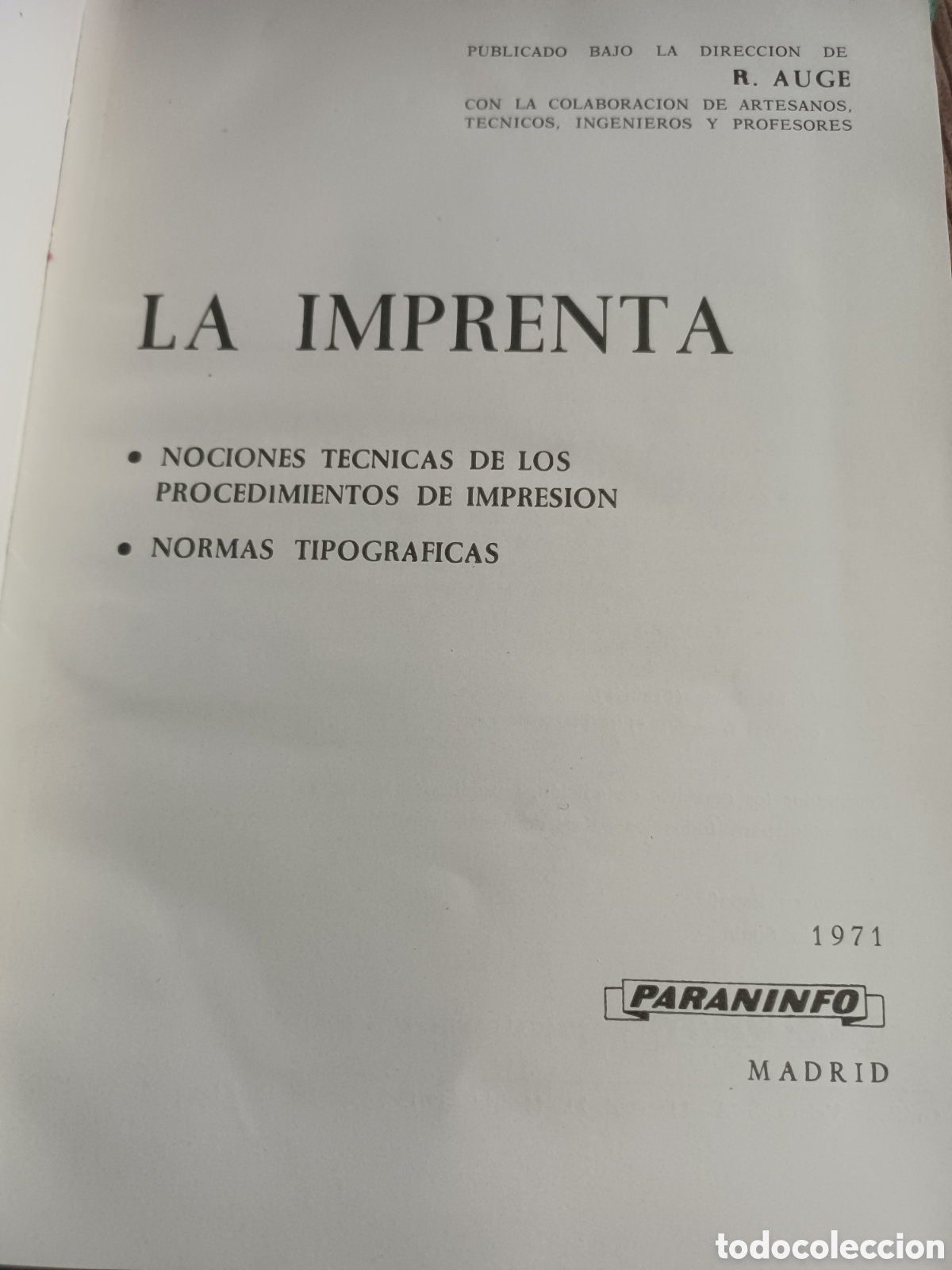Libros: Barybook 107. La imprenta R auge Paraninfo - Foto 1