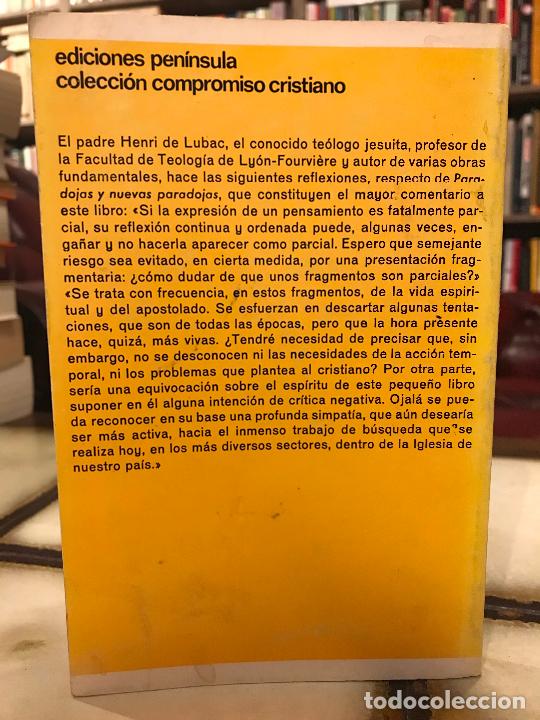 Libros: Paradojas y nuevas paradojas. Henri de Lubac. - Foto 2