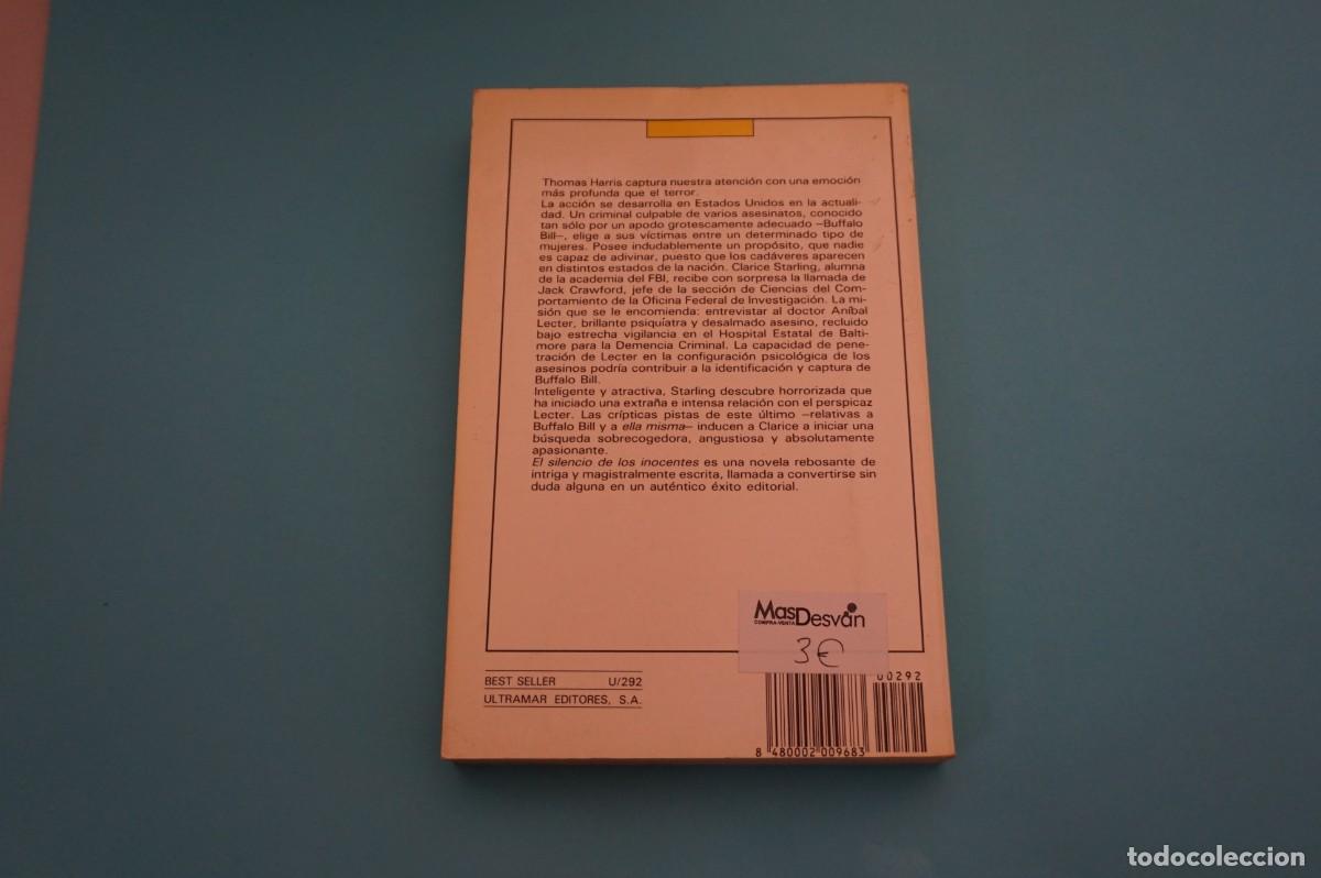 Libros: AR17B/ EL SILENCIO DE LOS INOCENTES - THOMAS HARRIS / ULTRAMAR EDITORES - Foto 5
