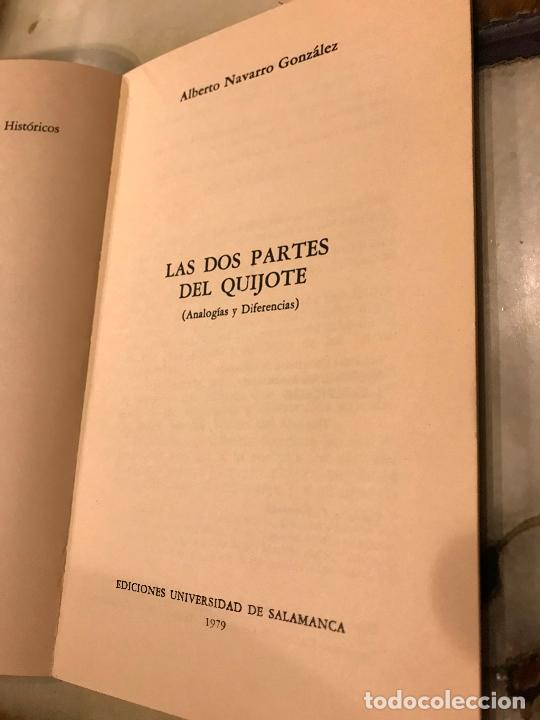 Libros: Las dos partes del Quijote. Alberto Navarro Gonz&aacute;lez. - Foto 2