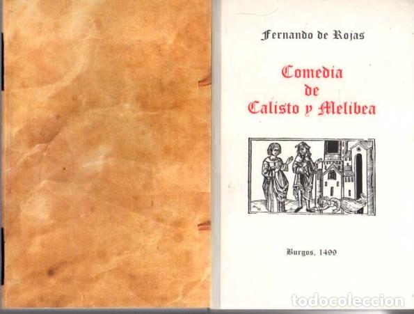 Libros: COMEDIA DE CALISTO Y MELIBEA. - ROJAS, Fernando de. - Foto 1