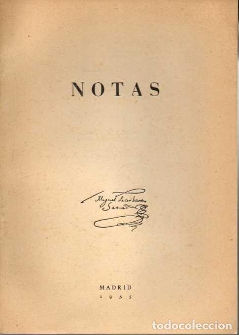 Libros: NOTAS. - CERVANTES SAAVEDRA, Miguel de. - Foto 1