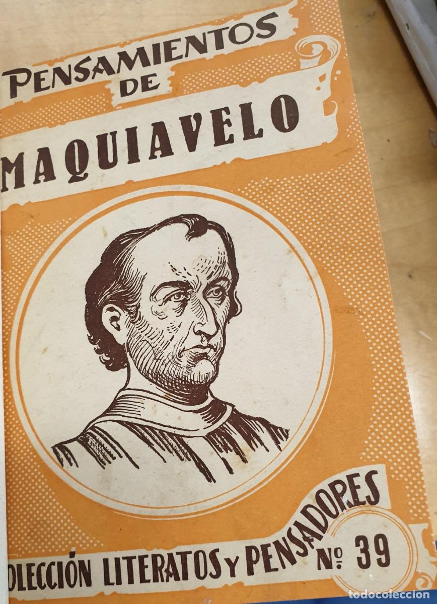 Libros: Pensamientos - MAQUIAVELO - Foto 2