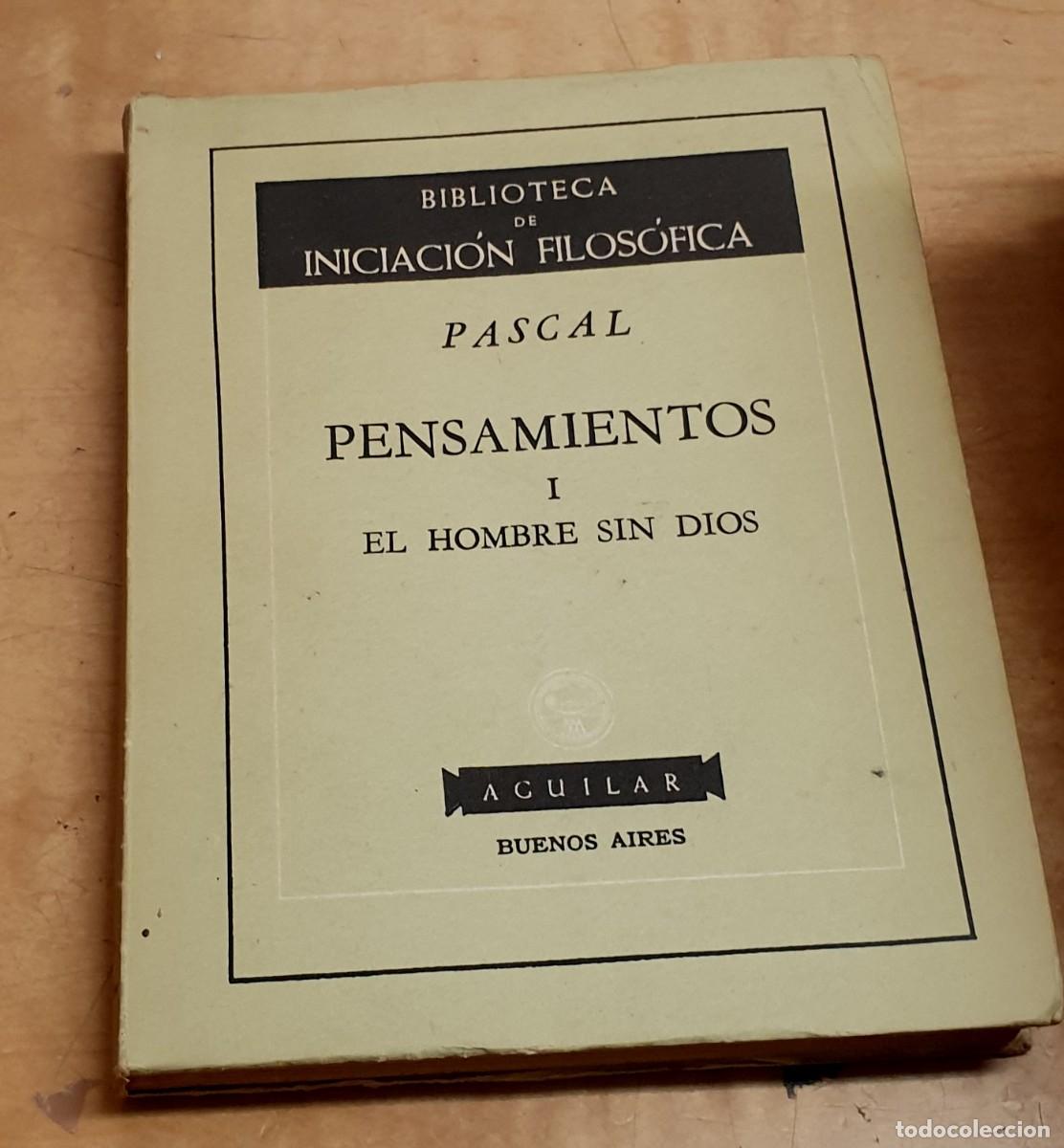 Libros: Pensamientos 1: El hombre sin Dios - PASCAL - Foto 1