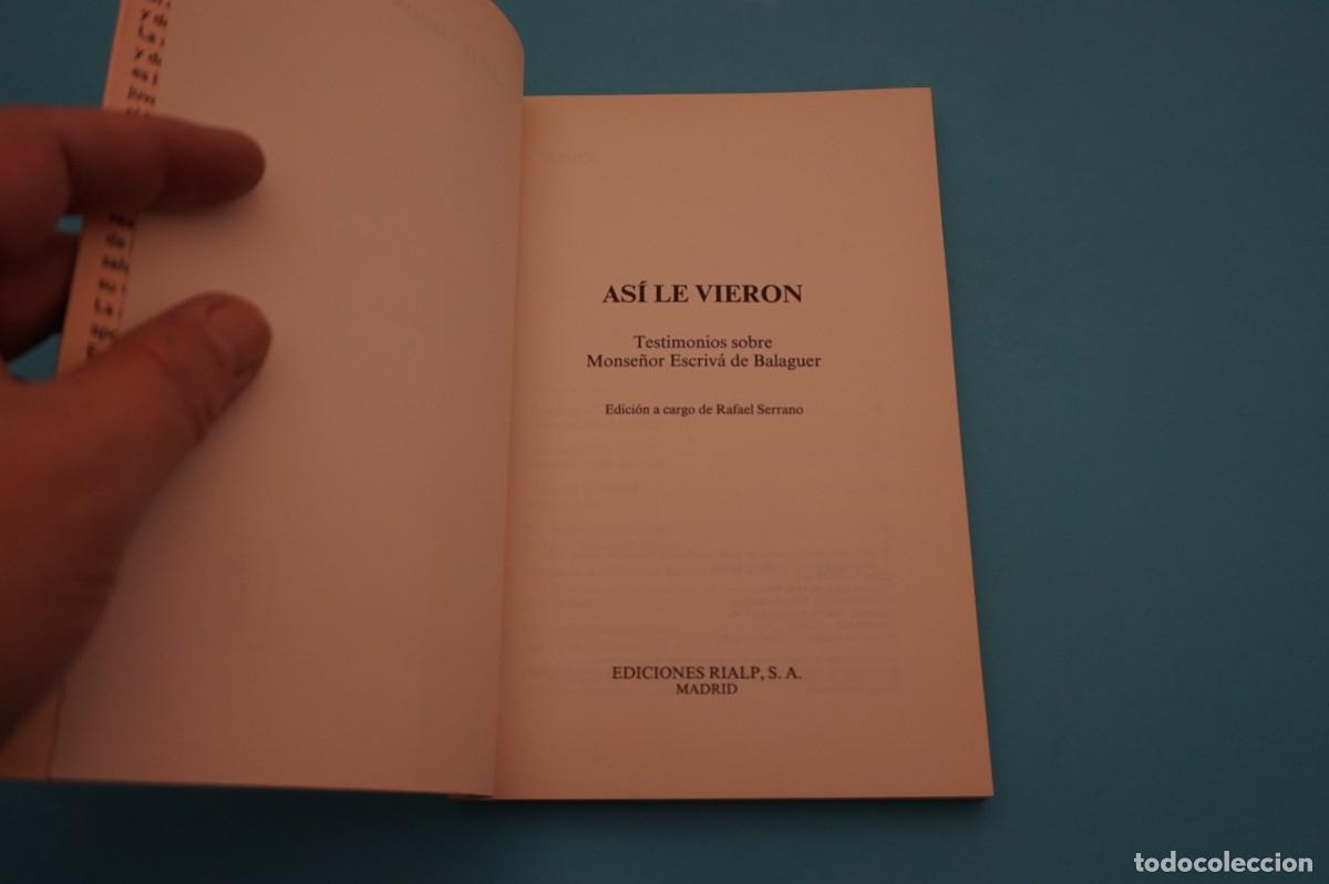 Libros: AR17CD/ ASI LE VIERON - RAFAEL SERRANO / EDICIONES RIALP - Foto 2