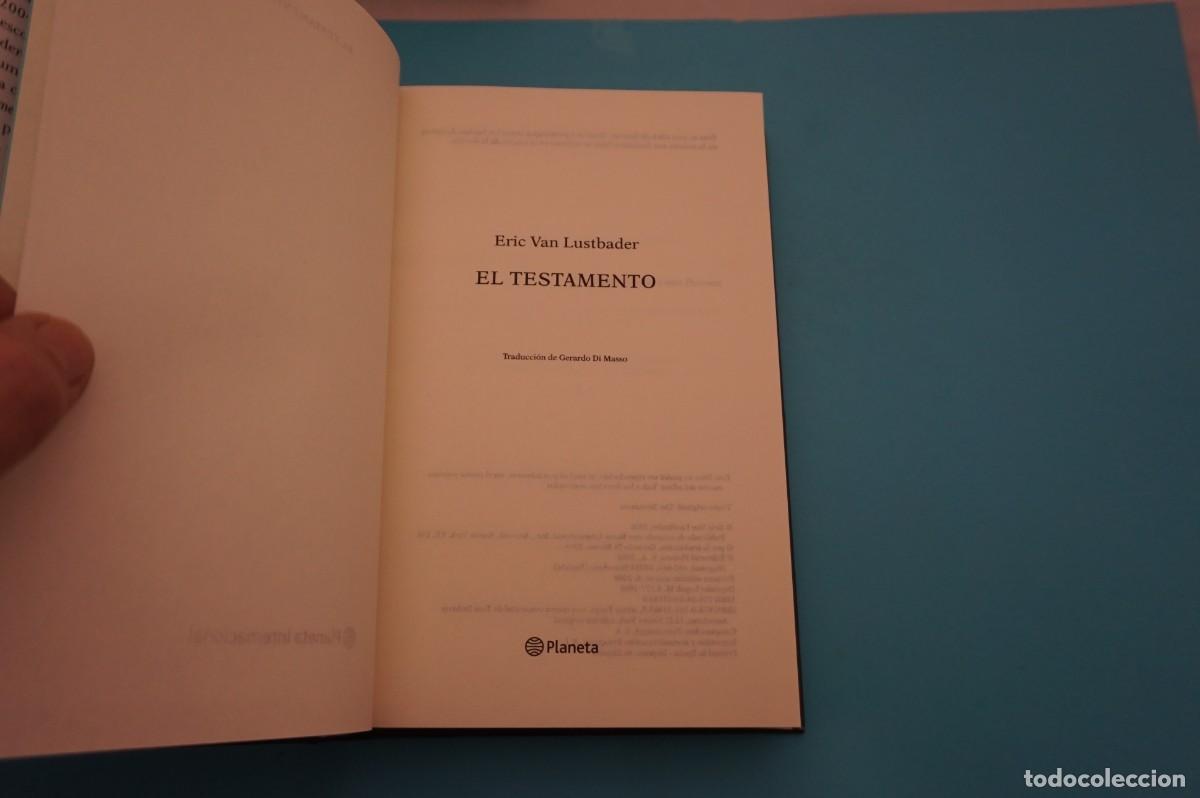 Libros: AR17CD/ EL TESTAMENTO - ERIC VAN LUSTBADER / PLANETA - Foto 2