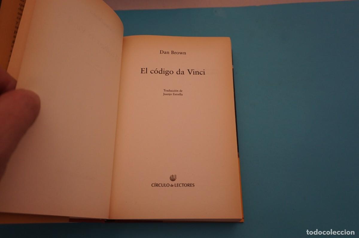 Libros: AR16EF/ EL CODIGO DA VINCI - DAN BROWN / CIRCULO DE LECTORES - Foto 2